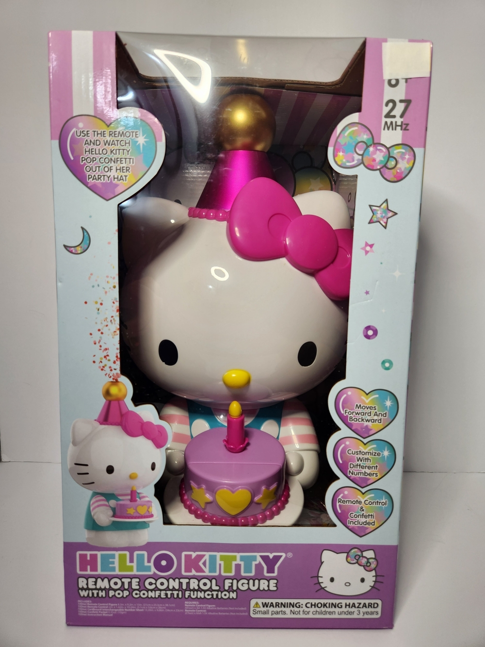 Hello Kitty Remote Control Party Figure - Pop Confetti Feature